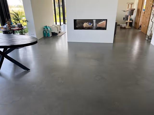 Modern interior finished with Microcement Riyadh