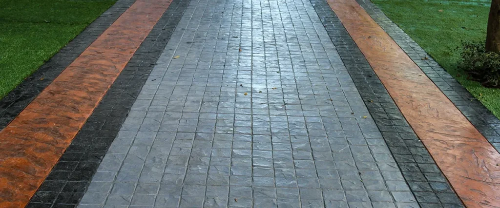 stamped concrete Services In Riyadh outdoor patio concrete design